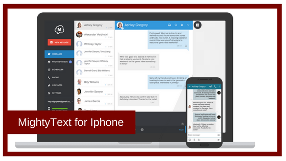 MightyText for Iphone
